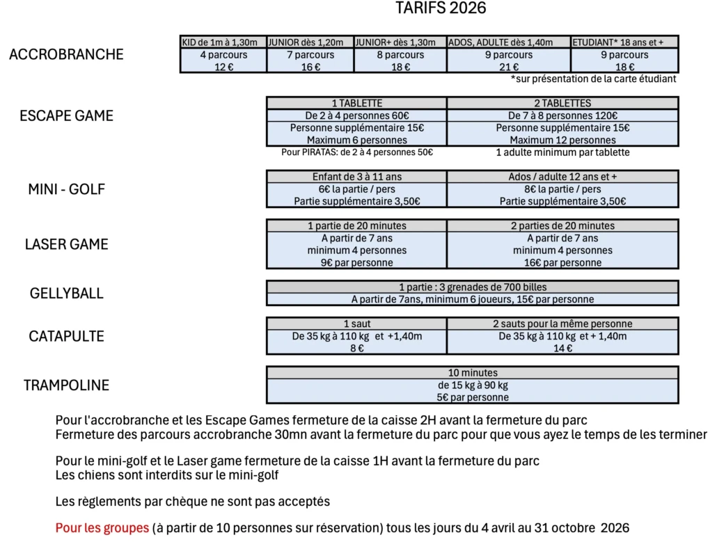 tarifs 2026 pdf - copie